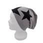Preview: Beanie Mütze Sterne, ca. 52 cm Umfang