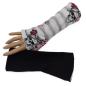 Preview: Armstulpen Skull mit Blumen