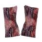 Preview: Wende- Armstulpen mit Daumenloch Muster rot