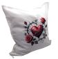 Preview: Kissenbezug Druck Herz, 50X50