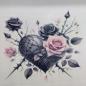 Preview: Bügelbild Rosenherz rosa