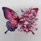 Preview: Bügelbild Schmetterling pink