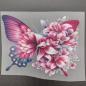 Preview: Bügelbild Schmetterling pink