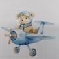 Preview: Bügelbild Bär Flugzeug