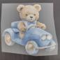 Preview: Bügelbild Bär Auto