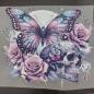 Preview: Bügelbild Schmetterling Skull