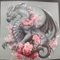 Preview: Bügelbild Drache Rosen