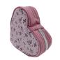 Preview: Tasche in Herzform rosa Blümchen