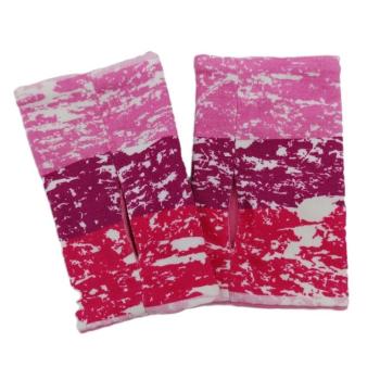 Pulswärmer Kinder Streifen rosa