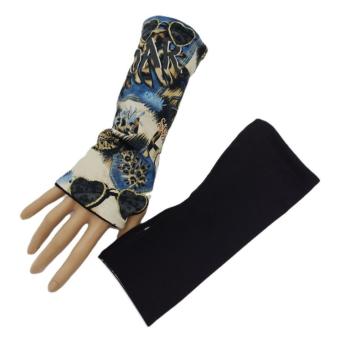 Preview: Wende- Armstulpen mit Daumenloch Leo und Jeanslook