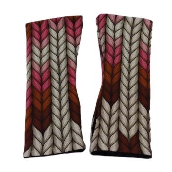 Preview: Wende- Armstulpen mit Daumenloch Strickmuster