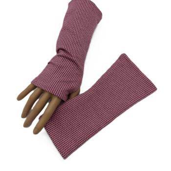 Wende- Armstulpen mit Daumenloch Strick