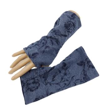 Armstulpen Vögel blau