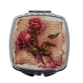 Taschenspiegel vintage Rose