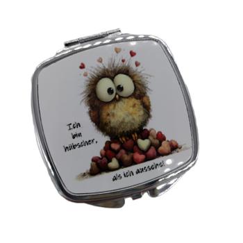Taschenspiegel lustiger Vogel