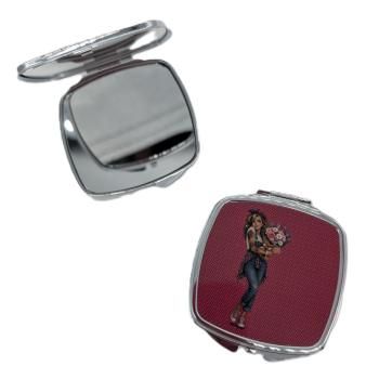 Preview: Taschenspiegel Ruby Blumen