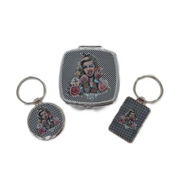 Rockabilly Anhänger oder Taschenspiegel