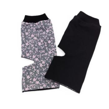 Wende-Yogasocken Blümchen rosa