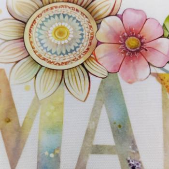 Preview: Kissenbezug Druck Mama, 50X50