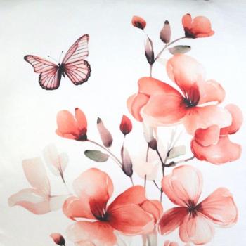Preview: Kissenbezug Blumen 40X40