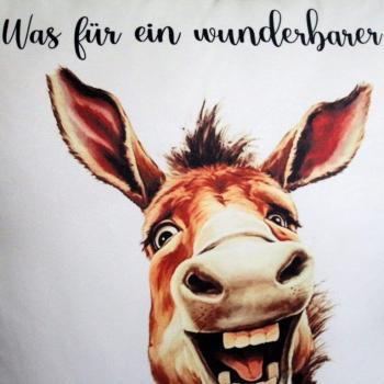 Preview: Kissenbezug Esel 40X40