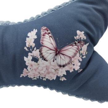 Leseknochen blau Schmetterling