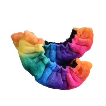 Preview: Kufenschoner Regenbogen Plüsch