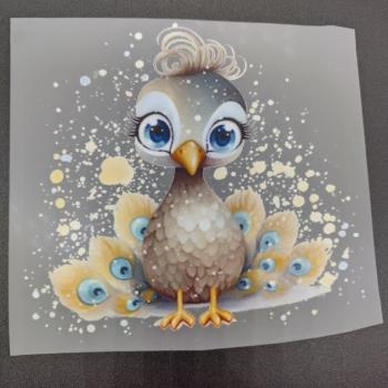 Preview: Bügelbild Pfauenküken