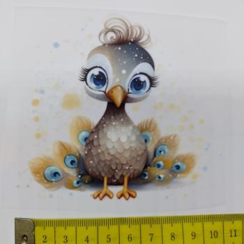 Preview: Bügelbild Pfauenküken