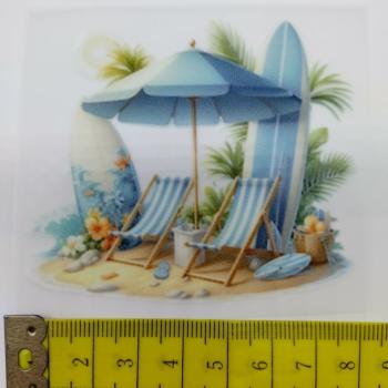 Preview: Bügelbild Strandliege