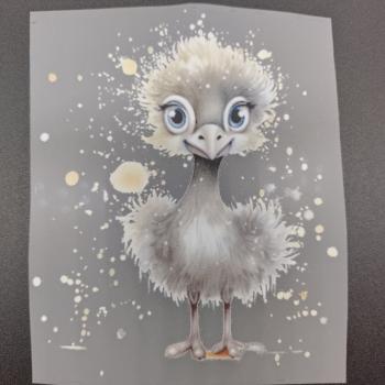 Preview: Bügelbild Straußenbaby