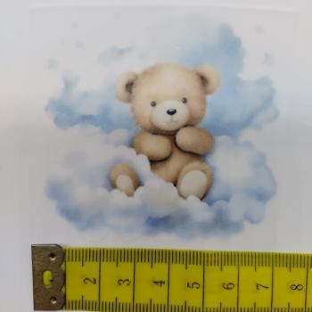 Preview: Bügelbild Bär Wolken