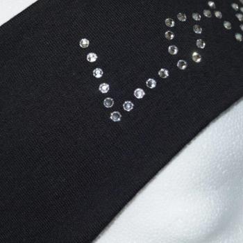 Preview: Stirnband mit hochwertigen Glitzersteinen Love