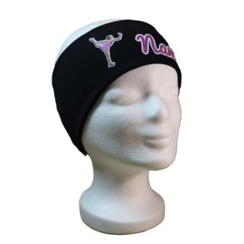 Preview: Stirnband mit Name pink Eiskunstlauf