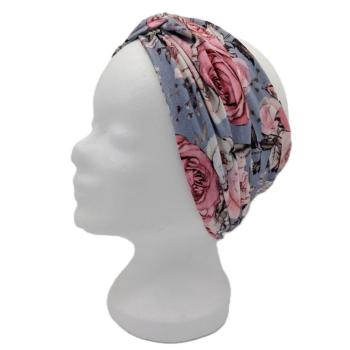 Preview: Stirnband, Knotenstirnband Rosen