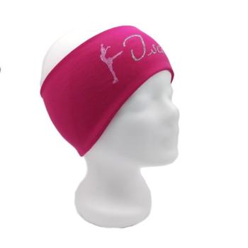 Stirnband mit Name pink