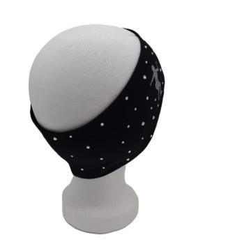 Preview: Stirnband Eiskunstlauf Elemente schwarz