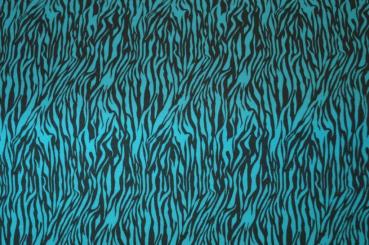 Preview: Jersey zebra türkis