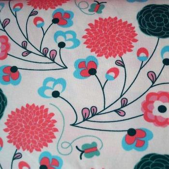 Jersey stilisierte Blumen