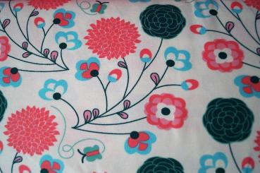 Preview: Jersey stilisierte Blumen