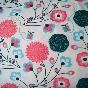 Preview: Jersey stilisierte Blumen