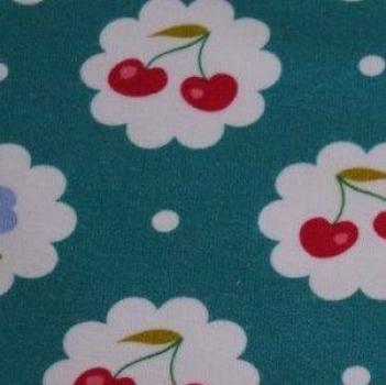 Jersey Kirschen und Blumen