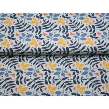 Preview: Jersey Blätter und Schmetterlinge