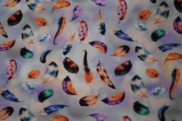 Preview: Jersey Federn Aquarell