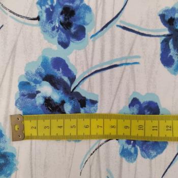 Preview: Jersey blaue Blumen