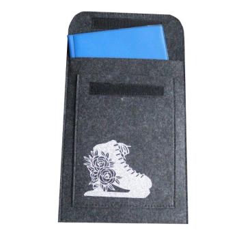 Preview: Sportpasshülle anthrazit Schlittschuh