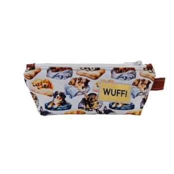 Preview: Stifte Mäppchen Hunde weiß