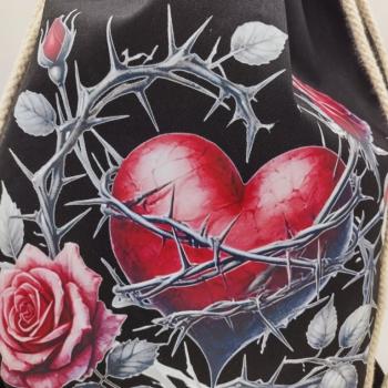 Preview: Turnbeutel Herz rot