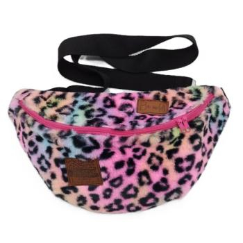 Preview: Cross Body Bag Regenbogen Leo Plüsch