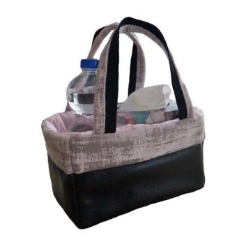 Preview: Bandentasche Eiskunstlauf schwarz rosa